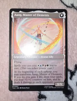 MTG - TLA - Avatar Aang / Aang, Master of Elements #207 - Regular Near Mint - Image 2