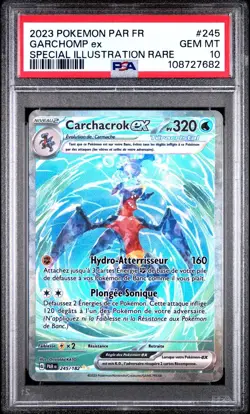 PSA 10 Carchacrok ex 245/182 - Pokemon EV4 : Faille Paradoxe - Francais - Image 1