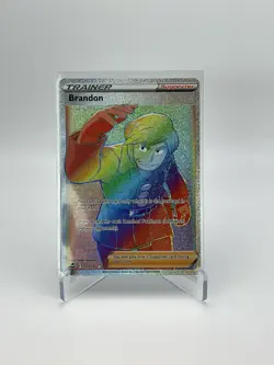 Pokemon TCG Brandon Sword & Shield - Silver Tempest 203/195 Holo Secret Rare - Image 1
