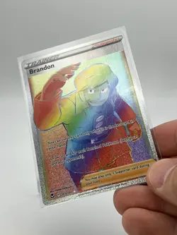 Pokemon TCG Brandon Sword & Shield - Silver Tempest 203/195 Holo Secret Rare - Image 2