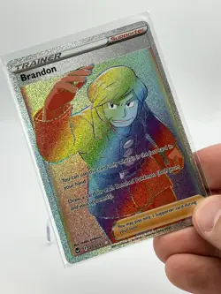Pokemon TCG Brandon Sword & Shield - Silver Tempest 203/195 Holo Secret Rare - Image 3