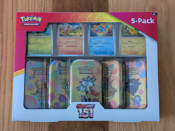 Pokemon TCG 151 Mini Tins Costco Bundle, 5 Pack - Sealed - Image 1