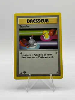 Pokemon Transfer Base Set 95/102 1st Edition Trainer Regular French 1999 Card - Image 1