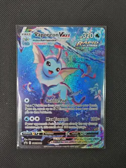 Pokemon SWSH: Sword & Shield Promo Cards Vaporeon VMAX SWSH182 - Image 1