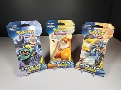 Pokemon Sun & Moon Unbroken Bonds Sleeved Booster Packs X3 820650805486 - Image 1