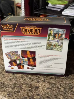 Pokemon Obsidian Flames ETB Charmander Promo 9 Booster Packs All Contents - Image 5
