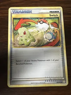 Switch 102/123 Heartgold & SoulSilver Pokemon TCG LP - Image 1