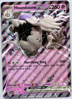 Houndstone ex Oversized/Jumbo SVP 162 (NM) - SVP Black Star Promo - Pokemon TCG - Image 1