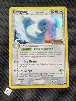 Dewgong 15/101 - Dragon Frontiers Stamped Reverse Holo Pokemon TCG MP - Image 1