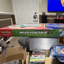 Pokemon Mega Venusaur EX Premium Collection Box with Reusable Sticker - Image 3