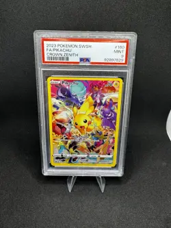 2023 Pokemon SWSH Crown Zenith Pikachu Full Art #160/159 PSA 9 - Image 1