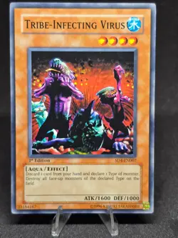 Yu-Gi-Oh! Tribe-Infecting Virus SD4-EN007 Fury from the Deep 1st Edition NM - Image 1