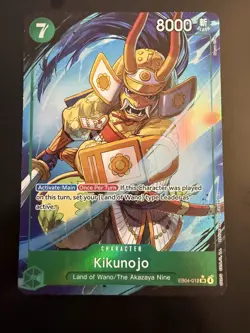 One Piece TCG Kikunojo Alternate Alt Art SR EB04-012 English OP14 Azure Seven NM - Image 1