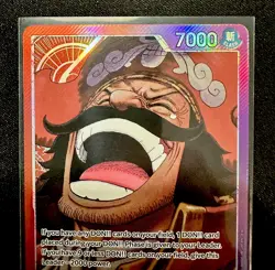 One Piece CCG Gol.D.Roger Alt Art Leader OP-13 English + Roger Gold Don⭐ NM - Image 2