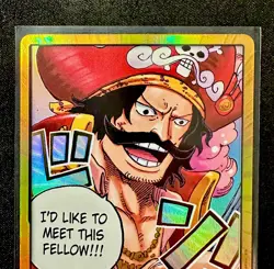 One Piece CCG Gol.D.Roger Alt Art Leader OP-13 English + Roger Gold Don⭐ NM - Image 5