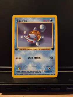 Squirtle 1st Edition Team Rocket 68/82 Vintage Pokemon Card WOTC TCG - Image 2
