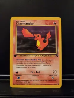 Charmander 1st Edition 50/82 Team Rocket Vintage Pokemon Card WOTC TCG - Image 2