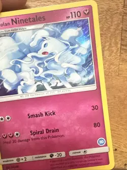 Alolan Ninetales SM128 Black Star Promo Holo 2018 Pokemon Card - Image 3