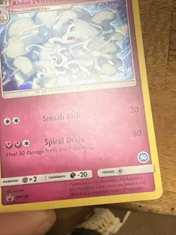 Alolan Ninetales SM128 Black Star Promo Holo 2018 Pokemon Card - Image 4