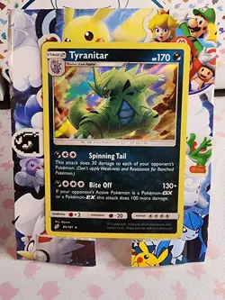 Tyranitar 85/181 Holo Rare Sun & Moon Team Up Pokemon Card TCG - NM Near Mint - Image 2