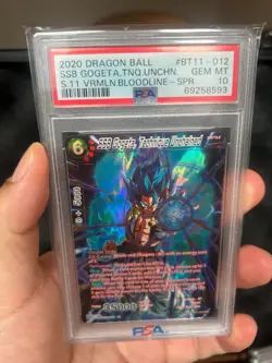 SSB Gogeta Technique Unchained BT11-012 SPR Dragon Ball Super Card PSA 10 - Image 1