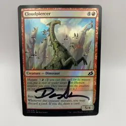 WIZARDS OF THE COAST MTG Dan Scott Signed Proof Card Cloudpiercer 112/274 - Image 1