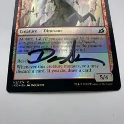 WIZARDS OF THE COAST MTG Dan Scott Signed Proof Card Cloudpiercer 112/274 - Image 3