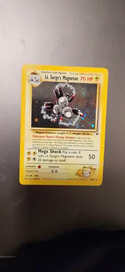 Lt. Surge's Magneton 8/132 Gym Heroes Holo Rare Pokemon Card - Image 1