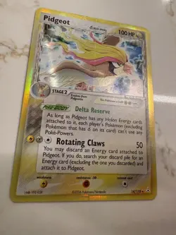Pokemon TCG Pidgeot 14/110 Delta Species Holon Phantoms Holo Rare Card - Image 2