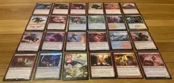 Red MTG Cards Lot Rare, Foil, Land, And More Magic The Gathering Cards - Image 1