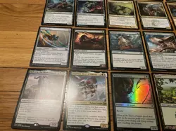 Green MTG Cards Lot Foil, Rare, Land, And More Magic The Gathering Cards - Image 3