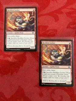 2x MTG - Reckless Lackey - Outlaws of Thunder Junction NM Magic x2 - Image 1