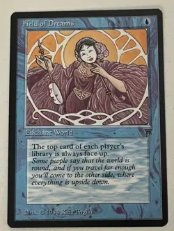 Magic the Gathering MTG Legends Field of Dreams NM- (Beta Bob) - Image 1