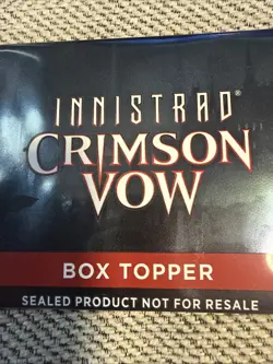 innistrad crimson vow sealed box topper (eng) booster mtg - Image 1