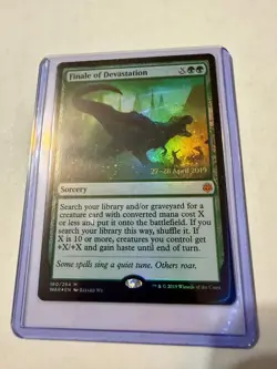 Date Stamped Pre-Release Promo Finale of Devastation - Foil - MTG Magic LP - Image 1