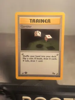 Pokemon Fossil 1st Edition Gambler 60/62 LP/MP Free Shipping 🇨🇦 - Image 2