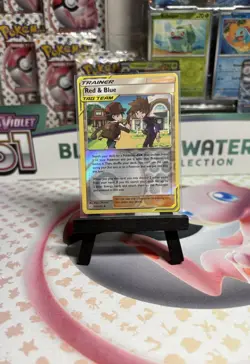 POKEMON RED & BLUE 202/236 REVERSE HOLO COSMIC ECLIPSE TAG TEAM NM NEAR MINT - Image 1