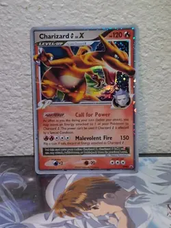 2009 Pokemon Charizard G LV.X #DP45 Diamond and Pearl Black Star Promo Holo Rare - Image 1