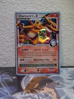 2009 Pokemon Charizard G LV.X #DP45 Diamond and Pearl Black Star Promo Holo Rare - Image 2