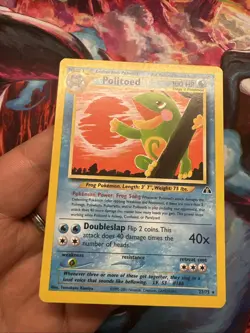 Carte Pokemon Wizards Neo Discovery Politoed (Tarpaud) Rare 27/75 Anglais Us - Image 3