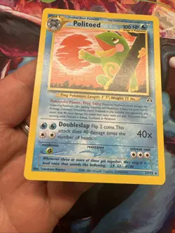 Carte Pokemon Wizards Neo Discovery Politoed (Tarpaud) Rare 27/75 Anglais Us - Image 4