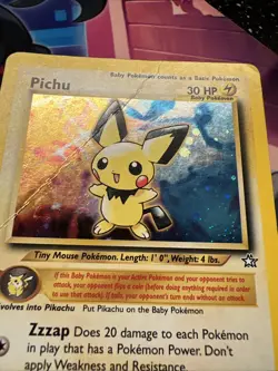 Carte Pokemon Wizards Neo Genesis Pichu Holo 12/111 Anglais Us - Image 3