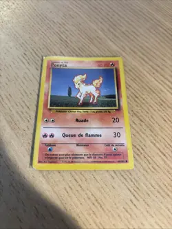 Carte Pokemon Ponyta 60/102 Edition 1 - Set de Base - FR - Image 1
