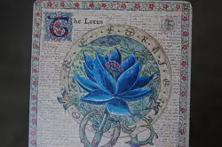 The Lotus, Medival Manuscript, MTG Satirical Fan Art Altered Art, Not Real Card - Image 1