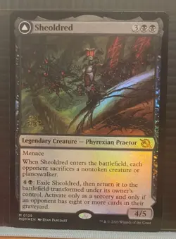 mtg SHEOLDRED THE TRUE SCRIPTURES FOIL PRERELEASE NM MOM 0125 -Argo- - Image 1