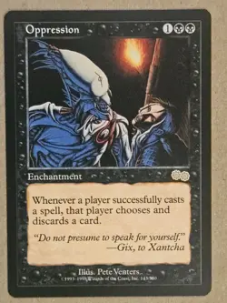 Oppression - Urza's Saga - Near Mint | MTG - Image 1