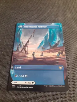 MTG ~ Barkchannel Pathway Tidechannel Pathway ~ (Extended Art) ~ Kaldheim - Image 2