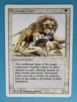 Savannah Lions - LP - Revised 3rd Edition - MTG - Image 3
