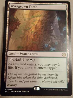 BRAND NEW Magic The Gathering: Overgrown Tomb Lorwyn Eclipsed Regular - Image 1