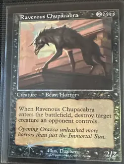 MTG Ravenous Chupacabra Retro Foil Promo Card in NM Condition Mtg - Image 1